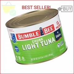 Bumble Bee Chunk Light Tuna In Water, 66.5 oz Bulk Food Service Can – Wild Caugh