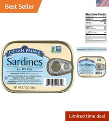 Ocean Prince Sardines: Mild Flavor, Omega-3 Bonanza – 3.75oz Cans Pack of 12