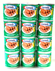 12 Sausage Salchicas Carmela Chicken Vienna Puerto Rico Spanish Recipe Cook Food