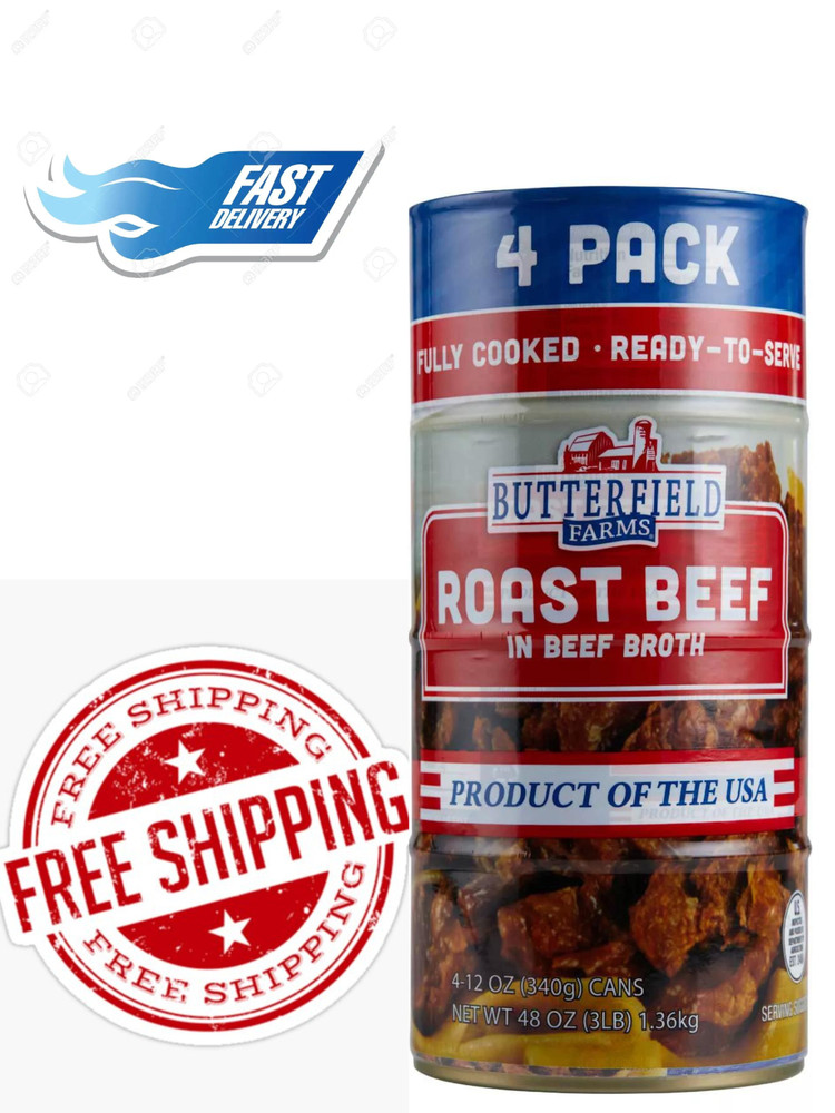 Butterfield Farms Roast Beef in Beef Broth [12 oz., 4 pk.]