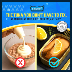 Yellowfin Tuna Fillets in Organic Olive Oil – Zesty Lemon Flavor (4.4Oz Can – 2