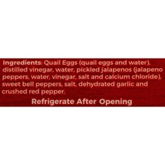 Pickled Jalapeno Quail Eggs 3 Pack