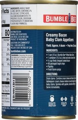 Ready to Eat Whole Baby Clams, 10 oz Cans (12 Pack) – Perfect for Meals & Snacks