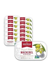 King Oscar Mackerel in Olive Oil, 4.05 Ounce Can (Pack of 6, Packaging May Vary)