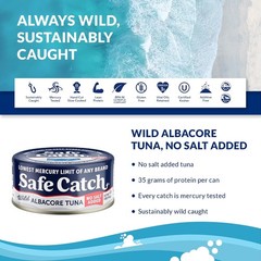 Albacore Tuna Safe Catch, No Salt 5oz 6pk