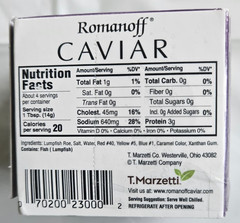 Romanoff Lumpfish Black Caviar – 2 oz