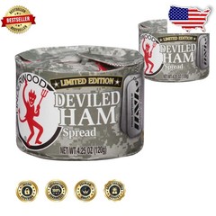 Deviled Ham Spread 4.25oz Cans (24 Pack) – Shelf Stable American Classic