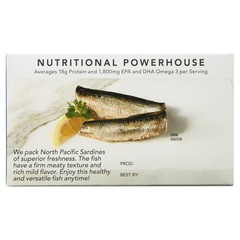 Wild Planet Wild Sardines in Water, No Salt Added, 4.4 oz Can
