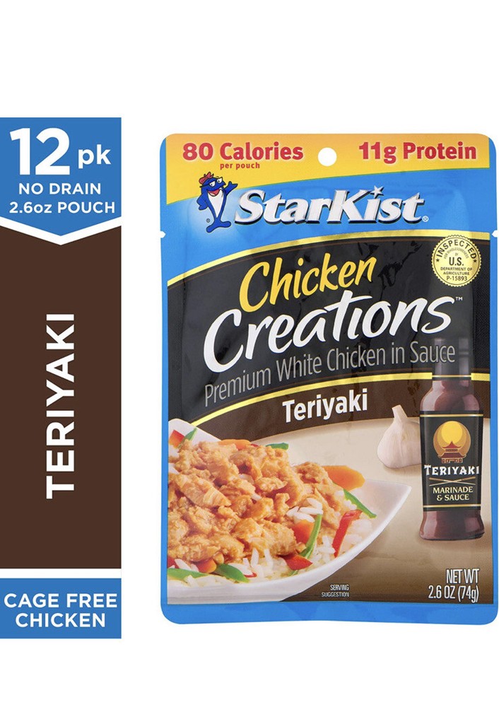 StarKist Chicken Creations Teriyaki – 2.6 oz Pouch (Pack of 12)