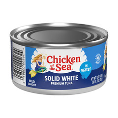 Solid White Premium Albacore Tuna in Water, Wild Caught Tuna, 12 oz. Can (Pack o