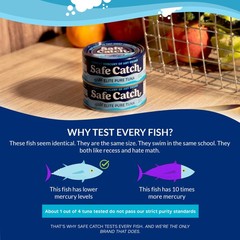 Canned Wild Tuna Fish, Wild Caught, Lowest Mercury, GlutenFree, Kosher, NonGM…