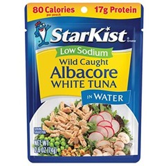 Low Sodium Albacore Tuna in Water 2.6 Oz Pack of 24