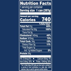 Corned Beef Hash 14 oz Can 12 Pack High Protein Canned Food
