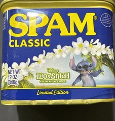 Lilo and Stitch SPAM Shaka Limited Edition From Hawaii 12 Ounce Can Musubi