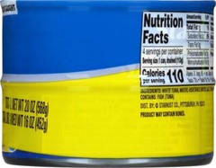 Solid White Albacore Tuna in Water 5 oz Can Pack of 4