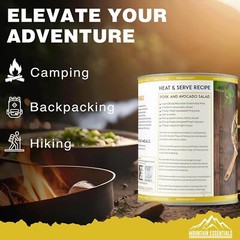 MOUNTAIN ESSENTIALS Fully Cooked Ready to Eat Canned Pork 28 Oz | Pack of 12