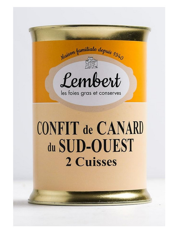 Maison Lembert – DUCK Confit 2 Legs – 26.5 oz / 750 gr – Metal tin