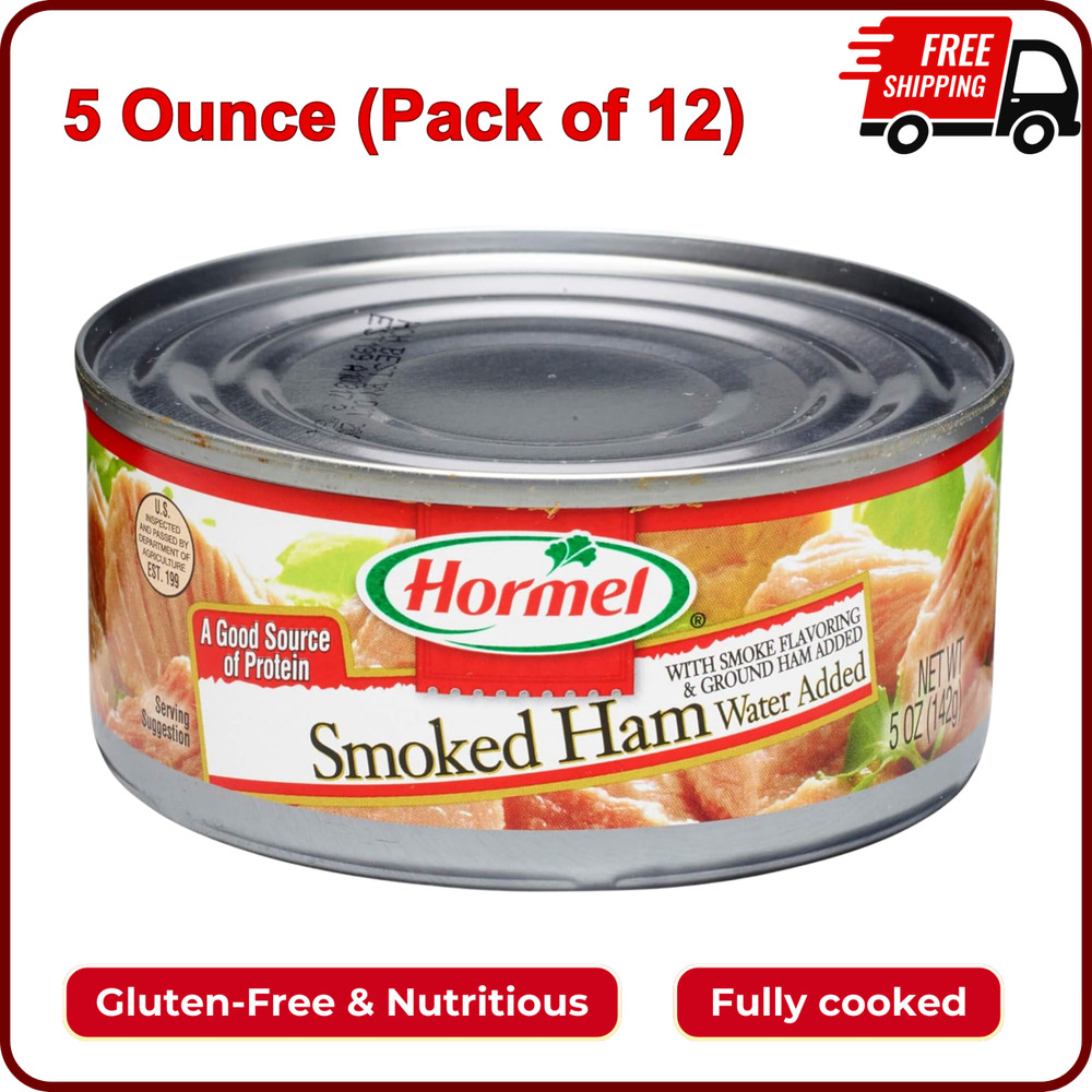 HORMEL Canned Ham, Smoked, 5 Ounce (Pack of 12) – Gluten-Free and Nutritious