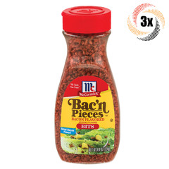 3x Shakers McCormick Bac’n Pieces Original Bacon Flavored Bits Topping | 4.4oz