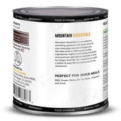 8 Cans – Mountain Essentials All Natural Ground Beef Fully Cooked 28oz Meat