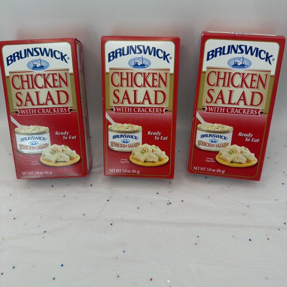 Brunswick Chicken Salad With Crackers 3 Pack 3oz Bumble Bee Ready To Eat Snack