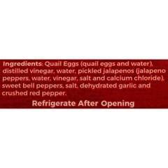 Pickled Jalapeno Quail Eggs