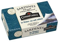 Sardines in Water – No Salt Added, 4.375 oz, Pack of 12 – Healthy Seafood Snack
