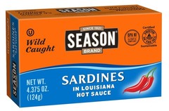 12-Pack Hot Sauce Sardines – Keto Snack with 24g Protein, Bone-In, Gluten-Free