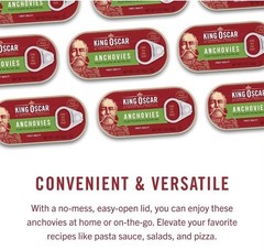 King Oscar Anchovy Flat 2.0 oz (Pack of 18)