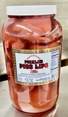 Pickled Pigs Lips 1 Gallon (48oz) Farm Fresh Food Suppliers Ready To Eat