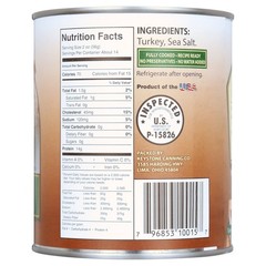 (4 pack) Keystone All Natural Turkey, 28 oz Can