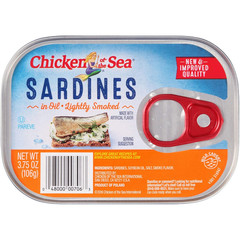 Smoked Sardines in Oil, 3.75 Ounce — 18 per Case.