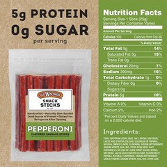 Old Wisconsin Pepperoni Sausage Snack Sticks, Naturally 28 Ounce (Pack of 1)