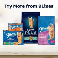 9 Lives Chicken Beef And Salmon Flavor Cat Food Bag, 50.4 Ounce, 4 Per Case