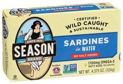 No Salt Added in Water Sardine, 4.375 oz
