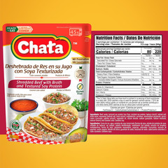Authentic Carne De Res Deshebrada, Seasoned Shredded Beef, 8 Oz, Pack of 1