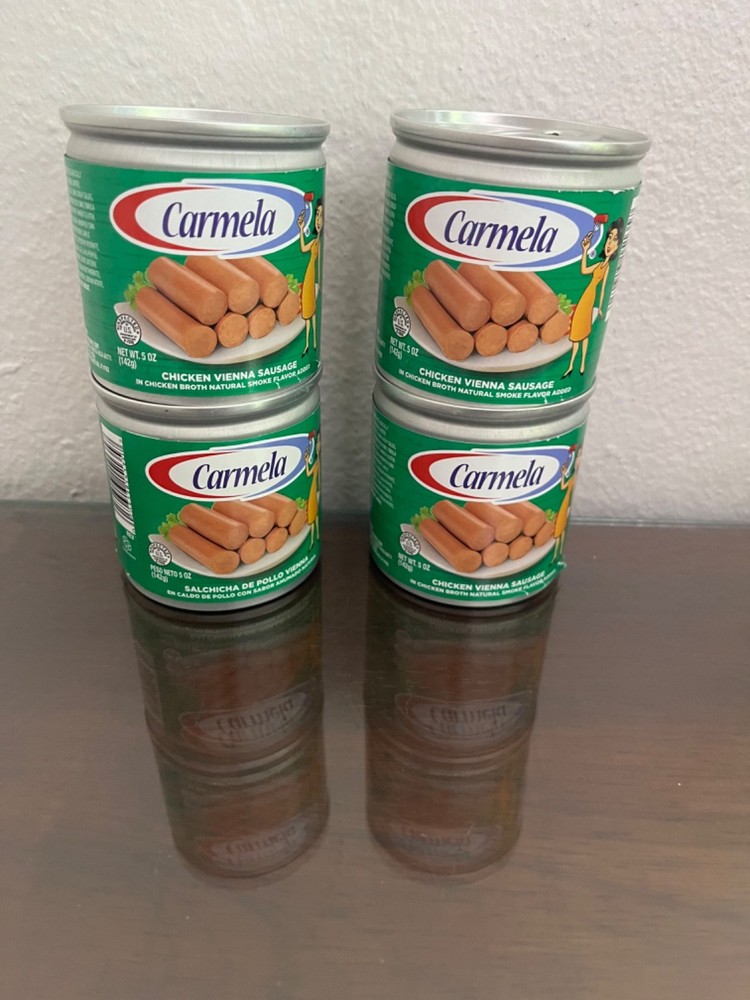 Carmela Chicken Sausage, Ready to Eat, 5 oz Cans, 4 Count