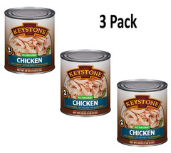 (3 Cans) Keystone Chicken **ALL NATURAL – NO PRESERVATIVES – FULLY COOKED** 28oz