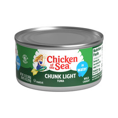 Chunk Light Tuna in Water, 12 Ounce Cans (Pack of 24), Wild Caught Canned Tuna