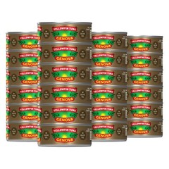 Genova Premium Yellowfin Tuna in Olive Oil 5 Ounce Cans Pack of 24 Wild Caugh…
