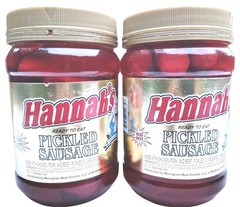 Hannah’s Pickled Sausage 16oz Jar 2 Pack