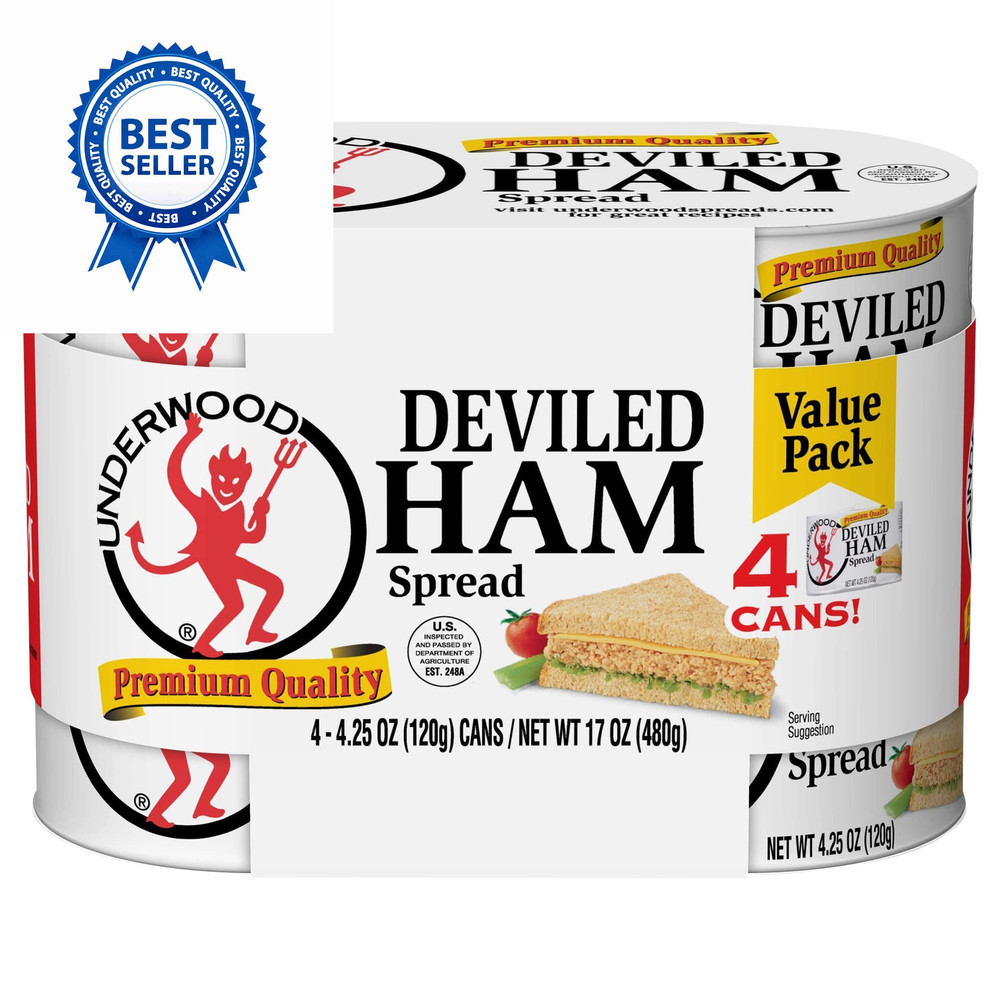 Underwood Deviled Ham Spread, 4.25 Ounce (Pack of 4),