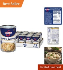 Hearty Swanson Chicken & Dumplings – 12 Cans of Comfort Food – Quick & Delicious