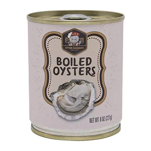 Otter Kingdom Premium Whole Boiled OystersEZO 8-Ounce Cans Pack of 12