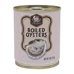 Otter Kingdom Premium Whole Boiled OystersEZO 8-Ounce Cans Pack of 12