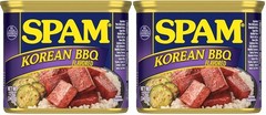 (2 pack) SPAM Korean BBQ Flavored, Shelf Stable, 12 oz Aluminum Can
