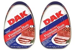 DAK Premium Ham Fully Cooked water added 16oz. best ham (2 PACKS)