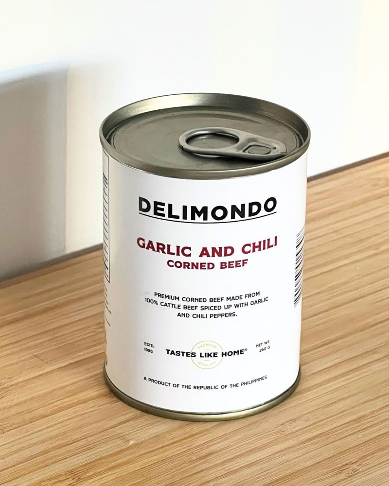 Delimondo Corned Beef Garlic and Chili (260g) Philippines