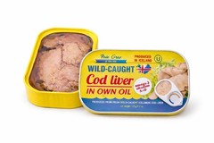 Foie Gras of the Sea Icelandic Wild Caught Cod Liver Canned in Own Oil, 4.3 …