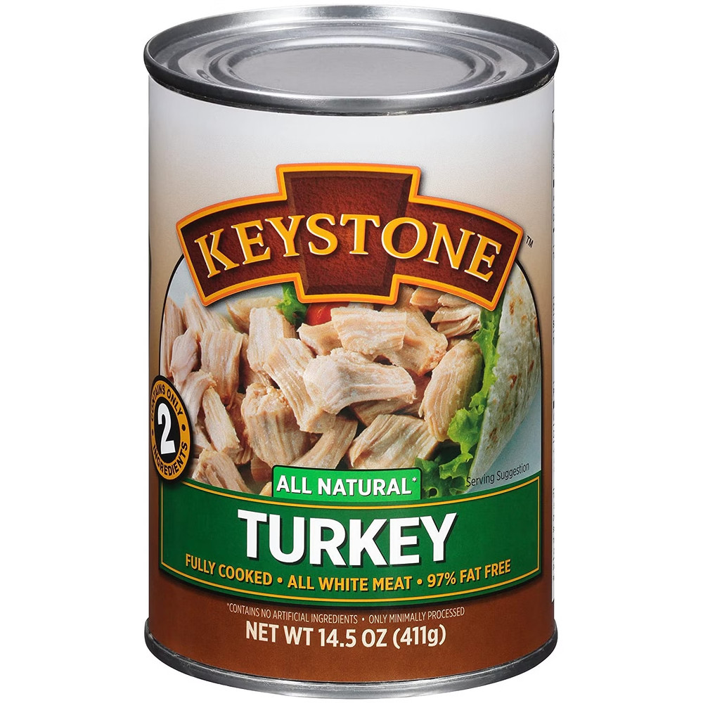 12 Cans- Keystone Meats All Natural Turkey Fully Cooked 14.5oz No Preservatives✅